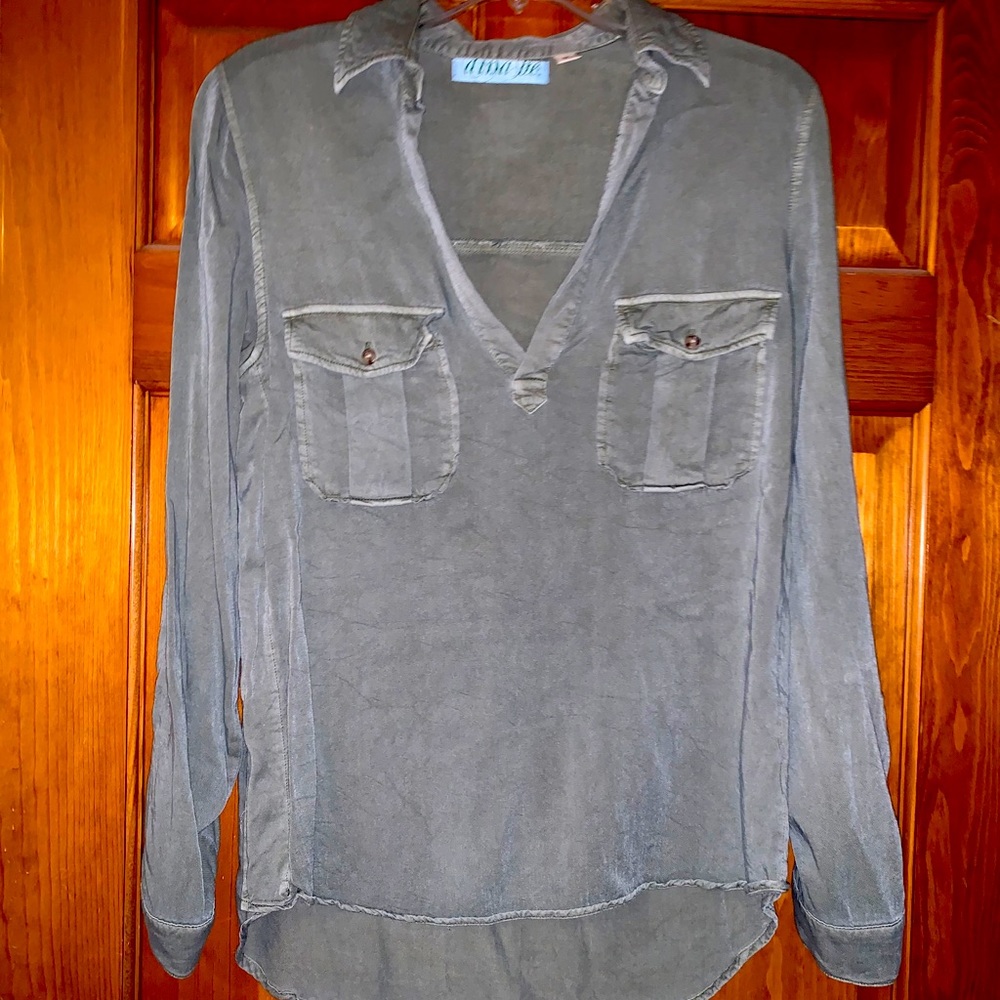 Army green Jean lightweight shirt